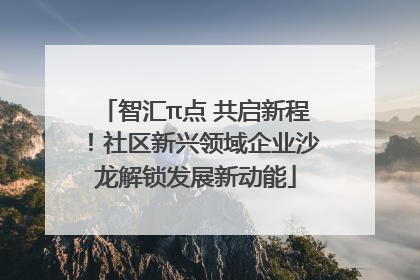 智汇π点 共启新程！社区新兴领域企业沙龙解锁发展新动能