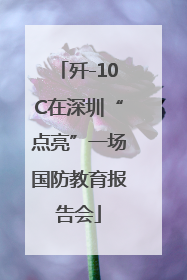 歼-10C在深圳“点亮”一场国防教育报告会