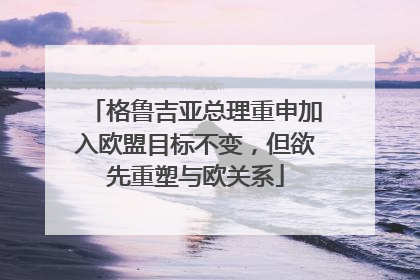 格鲁吉亚总理重申加入欧盟目标不变，但欲先重塑与欧关系