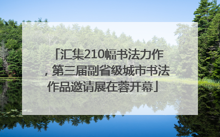 汇集210幅书法力作，第三届副省级城市书法作品邀请展在蓉开幕