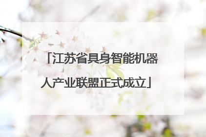江苏省具身智能机器人产业联盟正式成立