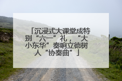 沉浸式大课堂成特别“六一”礼，“大小东华”奏响立德树人“协奏曲”