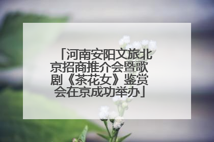 河南安阳文旅北京招商推介会暨歌剧《茶花女》鉴赏会在京成功举办