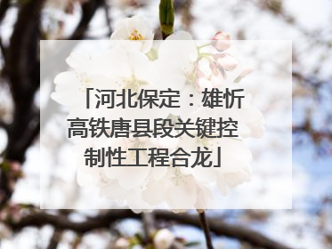 河北保定：雄忻高铁唐县段关键控制性工程合龙