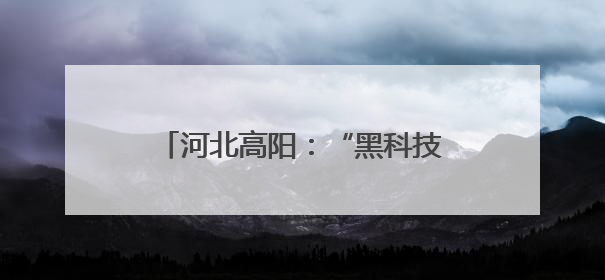 河北高阳：“黑科技”赋能夏种 跑出农业生产“加速度”