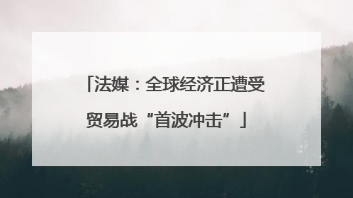 法媒：全球经济正遭受贸易战“首波冲击”