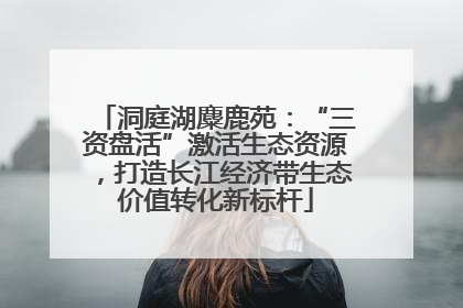 洞庭湖麋鹿苑：“三资盘活”激活生态资源，打造长江经济带生态价值转化新标杆