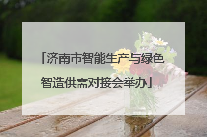 济南市智能生产与绿色智造供需对接会举办