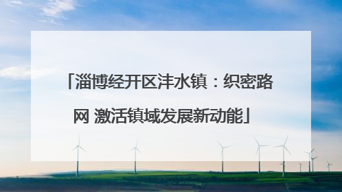淄博经开区沣水镇：织密路网 激活镇域发展新动能