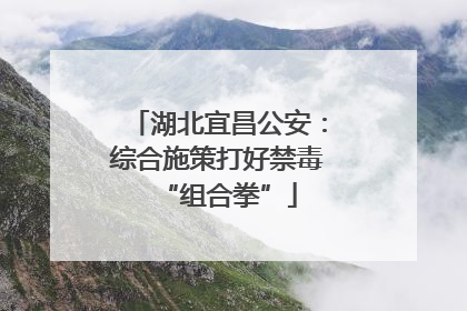 湖北宜昌公安：综合施策打好禁毒“组合拳”