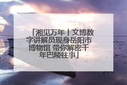 湘见万年丨文博数字讲解员现身岳阳市博物馆 带你解密千年巴陵往事