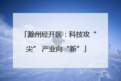 滁州经开区：科技攻“尖” 产业向“新”