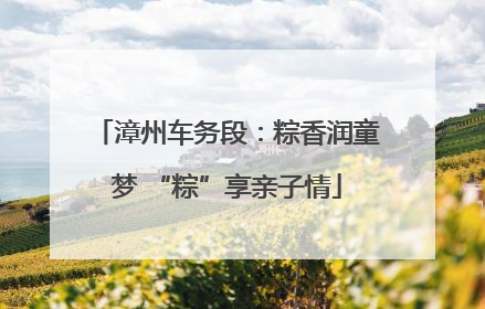 漳州车务段：粽香润童梦 “粽”享亲子情