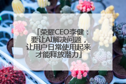 荣耀CEO李健：要让AI解决问题，让用户日常使用起来才能释放潜力