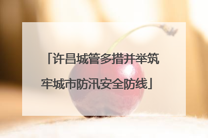 许昌城管多措并举筑牢城市防汛安全防线