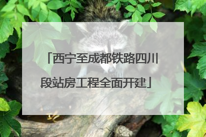 西宁至成都铁路四川段站房工程全面开建