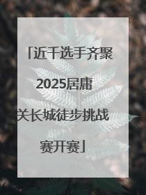 近千选手齐聚 2025居庸关长城徒步挑战赛开赛