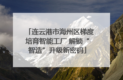 连云港市海州区梯度培育智能工厂 解锁“智造”升级新密码