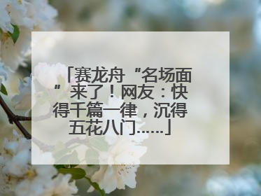 赛龙舟“名场面”来了！网友：快得千篇一律，沉得五花八门……