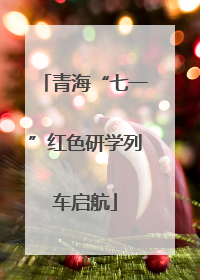 青海“七一”红色研学列车启航