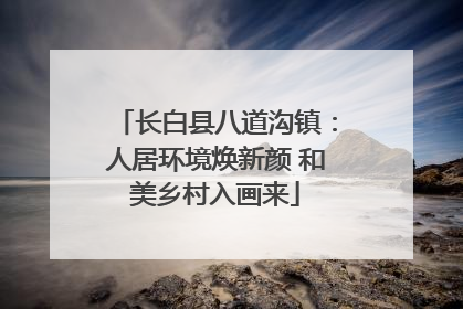 长白县八道沟镇：人居环境焕新颜 和美乡村入画来