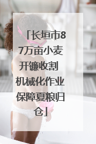 长垣市87万亩小麦开镰收割 机械化作业保障夏粮归仓