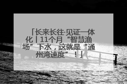 长来长往·见证一体化丨11个月“智慧渔场”下水，这就是“通州湾速度”！
