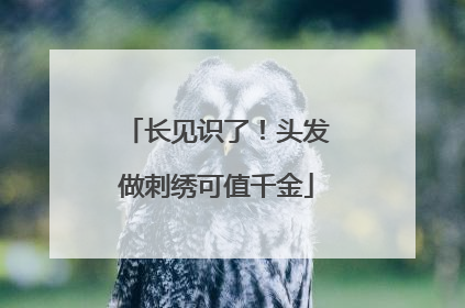 长见识了！头发做刺绣可值千金