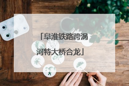 阜淮铁路跨涡河特大桥合龙