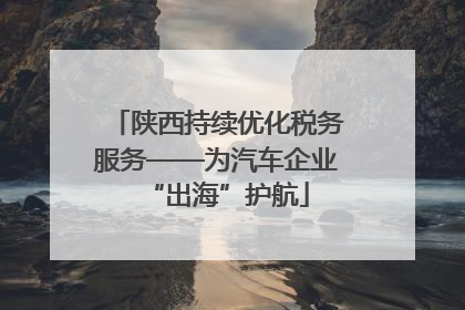 陕西持续优化税务服务——为汽车企业“出海”护航