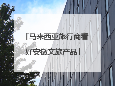 马来西亚旅行商看好安徽文旅产品