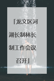 龙文区河湖长制林长制工作会议召开