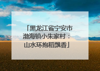 黑龙江省宁安市渤海镇小朱家村：山水环抱稻飘香