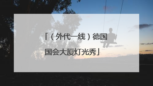 （外代一线）德国国会大厦灯光秀