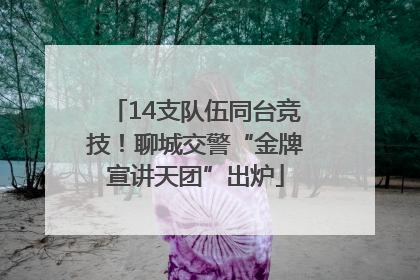 14支队伍同台竞技！聊城交警“金牌宣讲天团”出炉