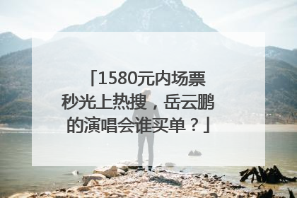 1580元内场票秒光上热搜，岳云鹏的演唱会谁买单？