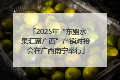 2025年“东盟水果汇聚广西”产销对接会在广西南宁举行