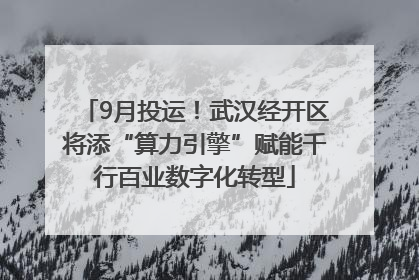 9月投运！武汉经开区将添“算力引擎”赋能千行百业数字化转型