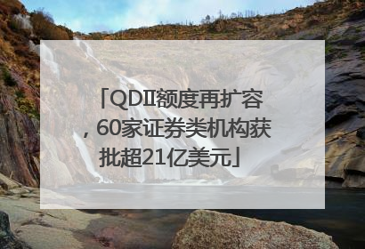 QDII额度再扩容，60家证券类机构获批超21亿美元
